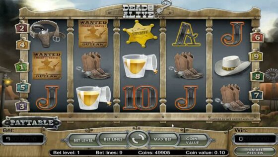 Play a free slot machine Dead Or Alive